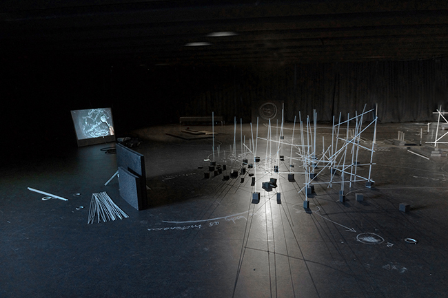Nikolaus Gansterer, Psychoreographies, performance and installation at MUCEM Marseilles, France in 2015