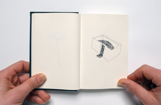 Nikolaus Gansterer, Training / AmZug, a series of various sketchbooks, since 2002