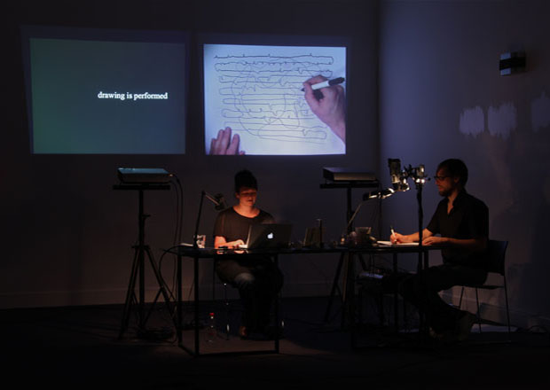 Drawing on Drawing a Hypothesis -  Performance Lecture at MHKA, Antwerp