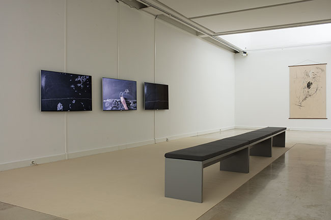 Nikolaus Gansterer, untertagüberbau, video installation view at Con-notations, Villa Arson, Nice, 2018