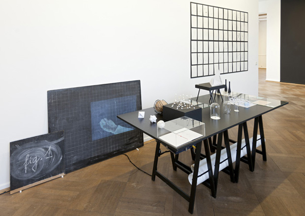 Drawing a Hypothesis, Table of contents, Installation view, Schaubilder, Kunstverein Bielefeld, 2012/13