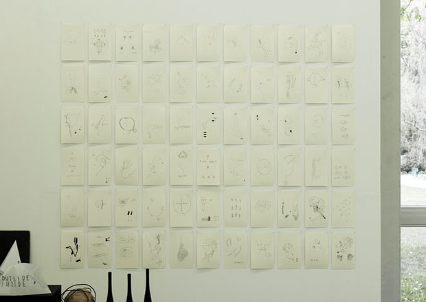  Drawing a Hypothesis, Index of figures of thought, Installation view, Study on knowledge, Graz, 2012 