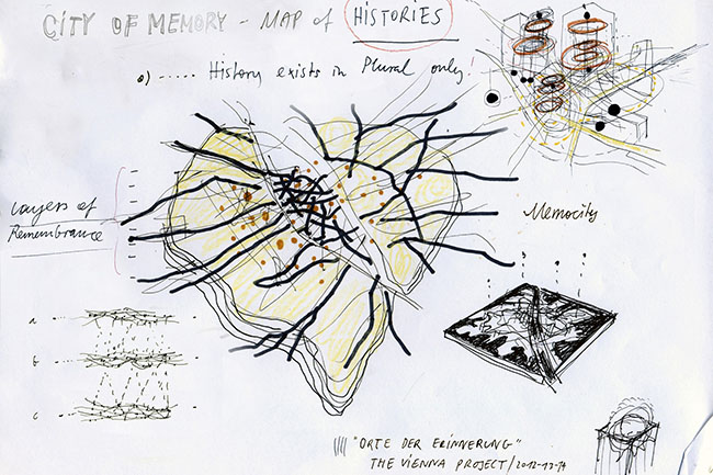 Preparatory drawings  for the Memory Map, 2013