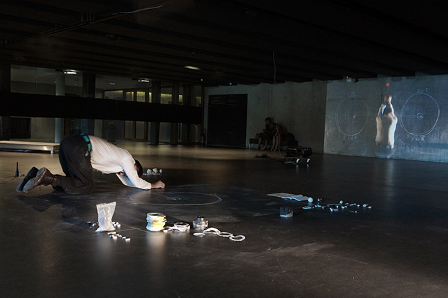 Nikolaus Gansterer, Psychoreographies, performance and installation at MUCEM Marseilles, France in 2015