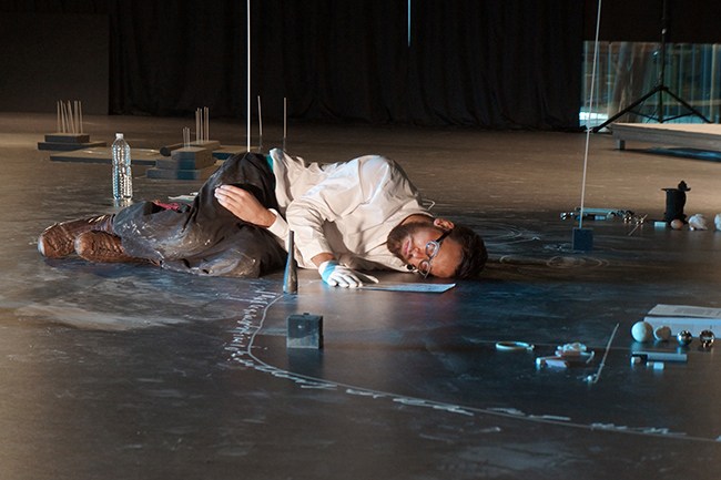 Nikolaus Gansterer, Psychoreographies, Performance and installation at MUCEM Marseilles, France in 2015