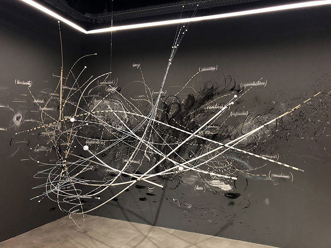 Nikolaus Gansterer, Drawing as Thinking in Action, 2019, exhibition view, Drawing Lab, Paris