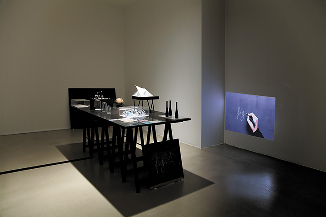 Drawing a Hypothesis, Table of contents, Installation view, 2013