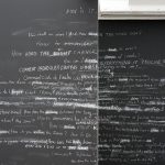 Nikolaus Gansterer et al., Wall of How-ness (detail), 2018, installation view: Con-notations, Villa Arson, Nice, 2018