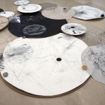 Nikolaus Gansterer et al., Contingent Agencies, 2018, drawings, objects, video, (detail) exhibition view: Con-notations, Villa Arson, Nice, 2018