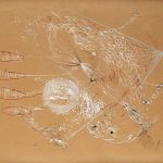 Nikolaus Gansterer, Denkfigur (Figure of Thought ) 13-107, 2013 chalk, pencil and ink on paper, 80 x 60 cm