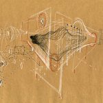Nikolaus Gansterer, Denkfigur (Figure of Thought ) 13-40, 2013 chalk, pencil and ink on paper, 26 x 18 cm
