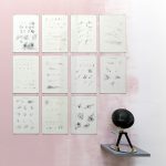 Nikolaus Gansterer, Choreo-graphic Figures Diagrams, at solo show: tracing (in)tangibles, installation views, Gallery Crone, Vienna, 2019