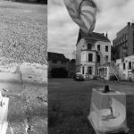 Traces of Spaces, detail, process of setting up the wind drawing device, 2010